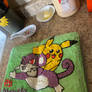 Pikachu and Ratatta Cake