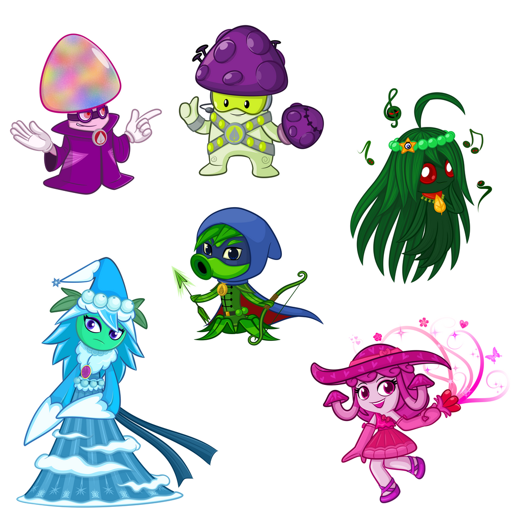 Plants vs Zombies Heroes Characters by JC1234TheToonist on DeviantArt