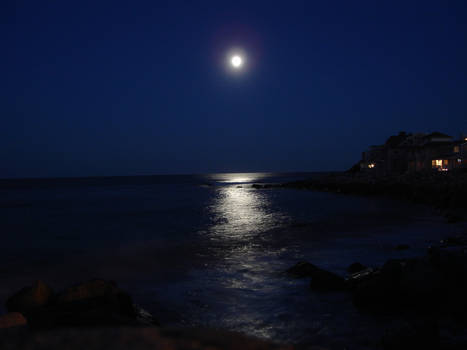 Moonlit Ocean - Hampton Beach