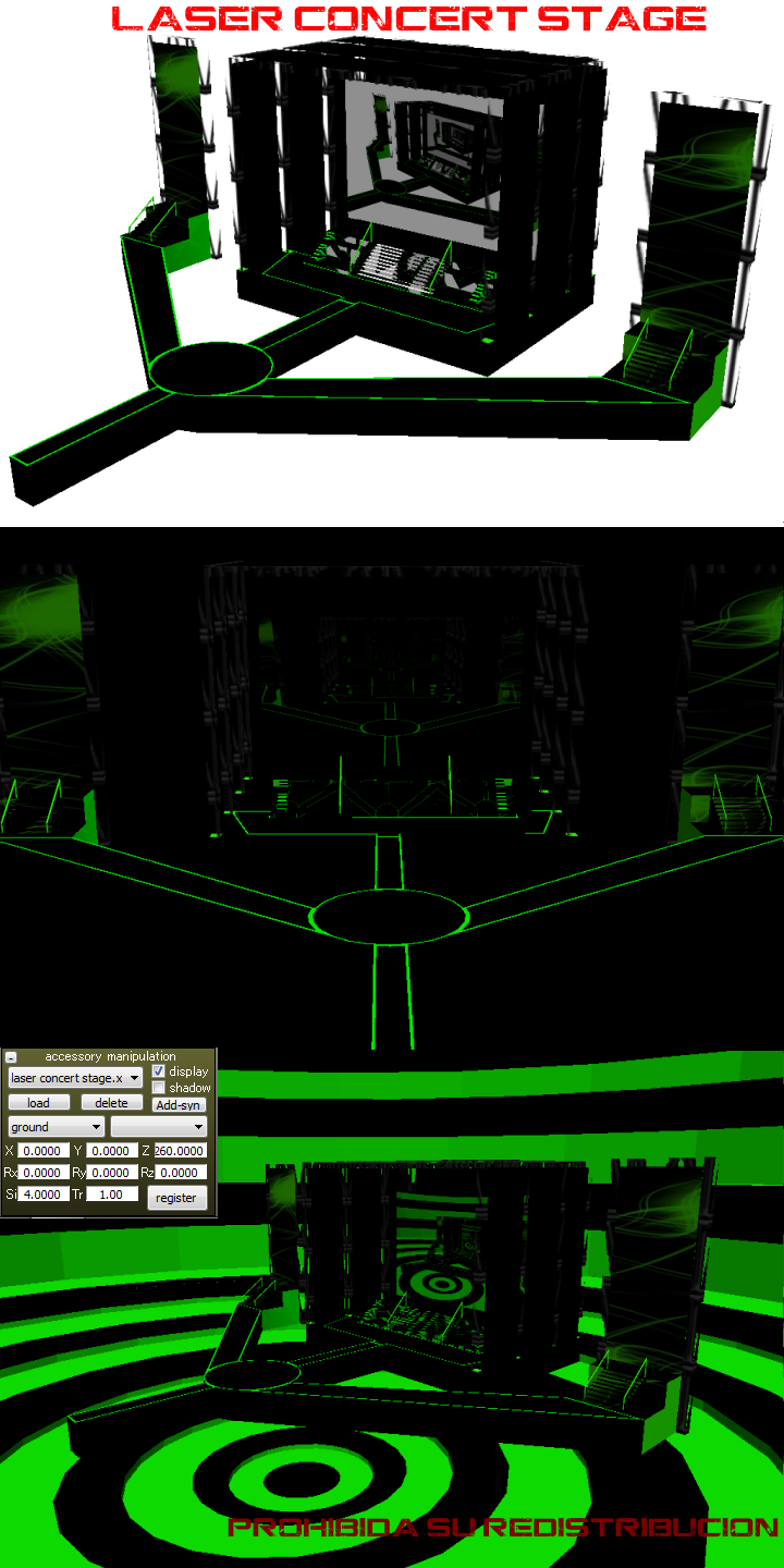 MMD Laser Concert Stage + DL