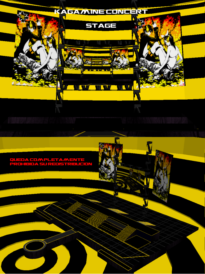 Concert Mmd MMD Kagamine Concert stage by jesuuss on DeviantArt