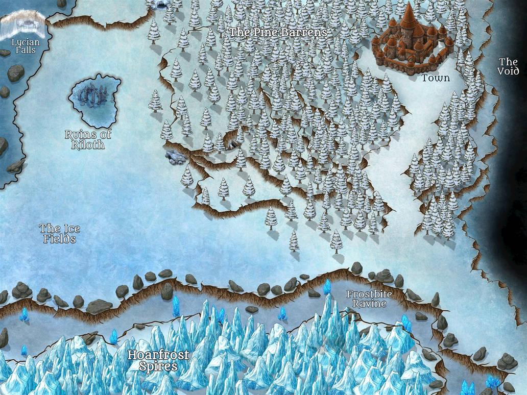 Howly Map Map of the Howling Void by TheseHallowedLands on DeviantArt