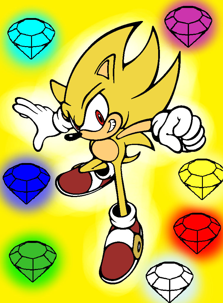 Super Sonic Colored by Neo-EmperorVader on DeviantArt