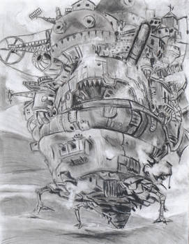 howl's moving castle charcoal