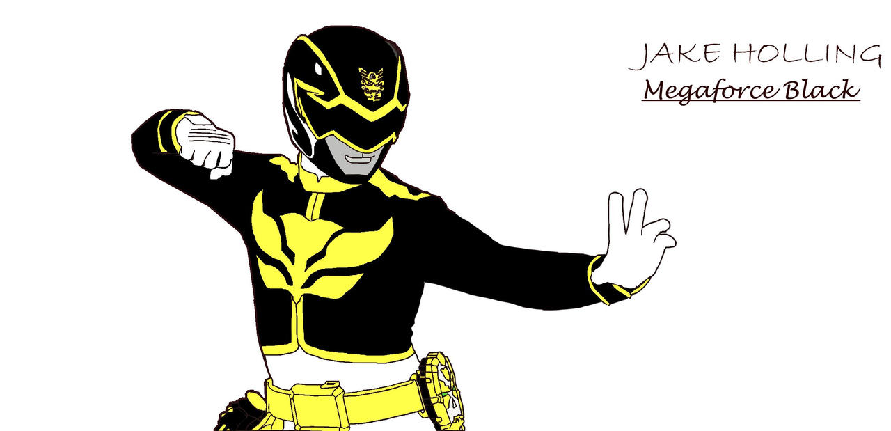 Black Megaforce Ranger Deviantart Megaforce Black by Wolfillo17 on DeviantArt
