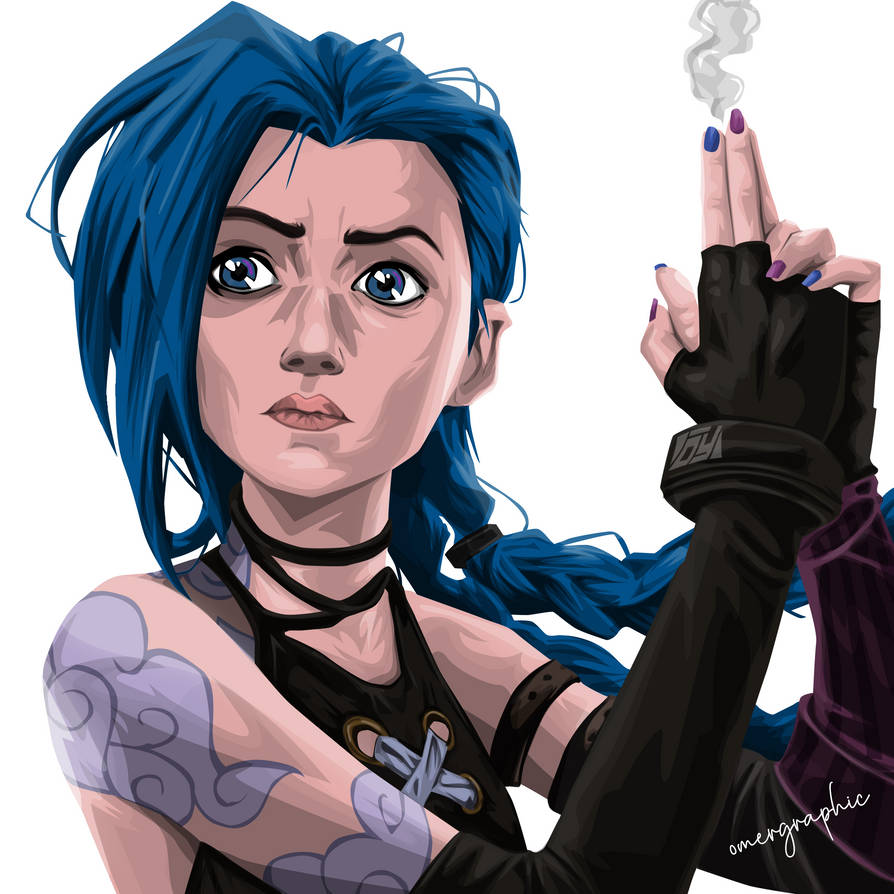 JINX (POWDER) - ARCANE VECTOR ART by omergraphic by YLMZDESIGN on ...