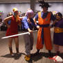 Goku Trunks Bulma and Chi Chi