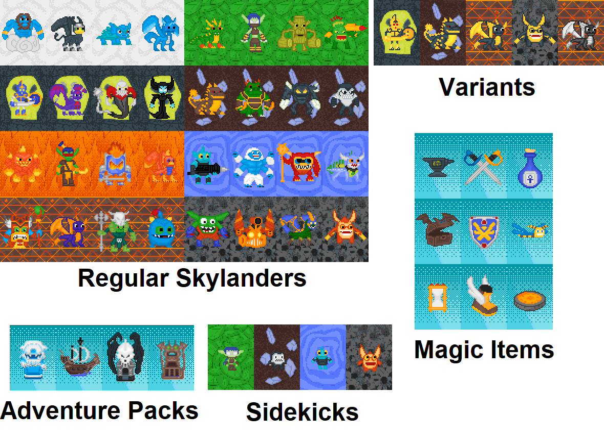 Skylanders NFC Character Cards - Complete Set For Nintendo Switch Skylanders NFC Character Cards - Complete Set For Nintendo Switch