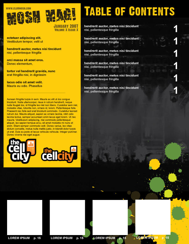 Ezine Template 1 - Contents by antonetteuy on DeviantArt