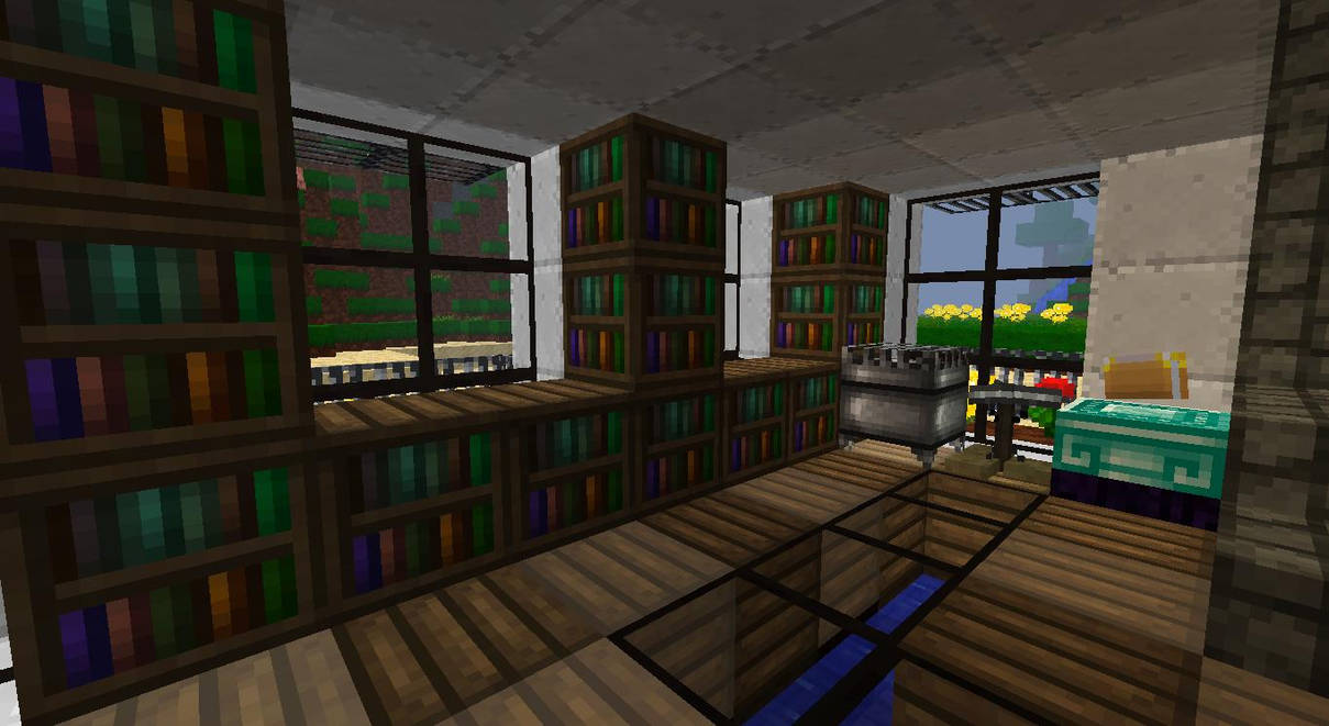 My Minecraft Beach House-Research Room by lilgamerboy14 on DeviantArt