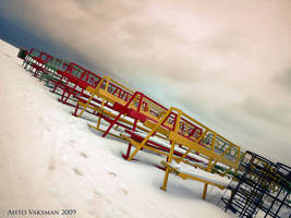 beach in winter