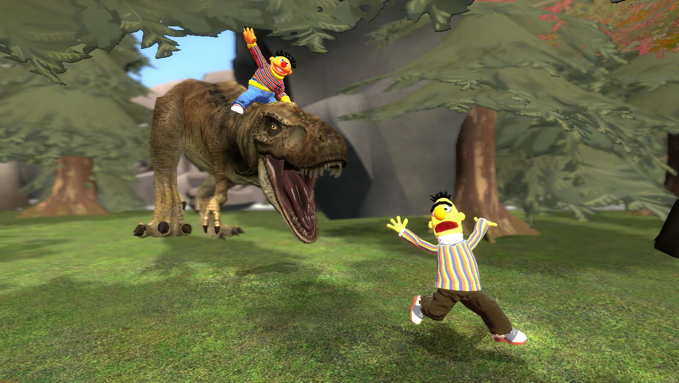 Bert and Ernie: Going Prehistoric