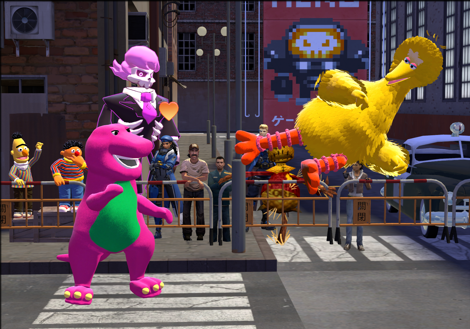 Barney Vs Big Bird By Luigimariogmod On DeviantArt barney-vs-big-bird-by-luigimariogmod-on-deviantart