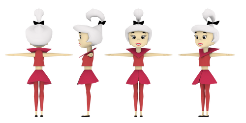 Judy Jetson 3d Model Sheet