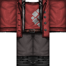 Roblox Red Shirt With Leather Jacket, Free Download in 2023