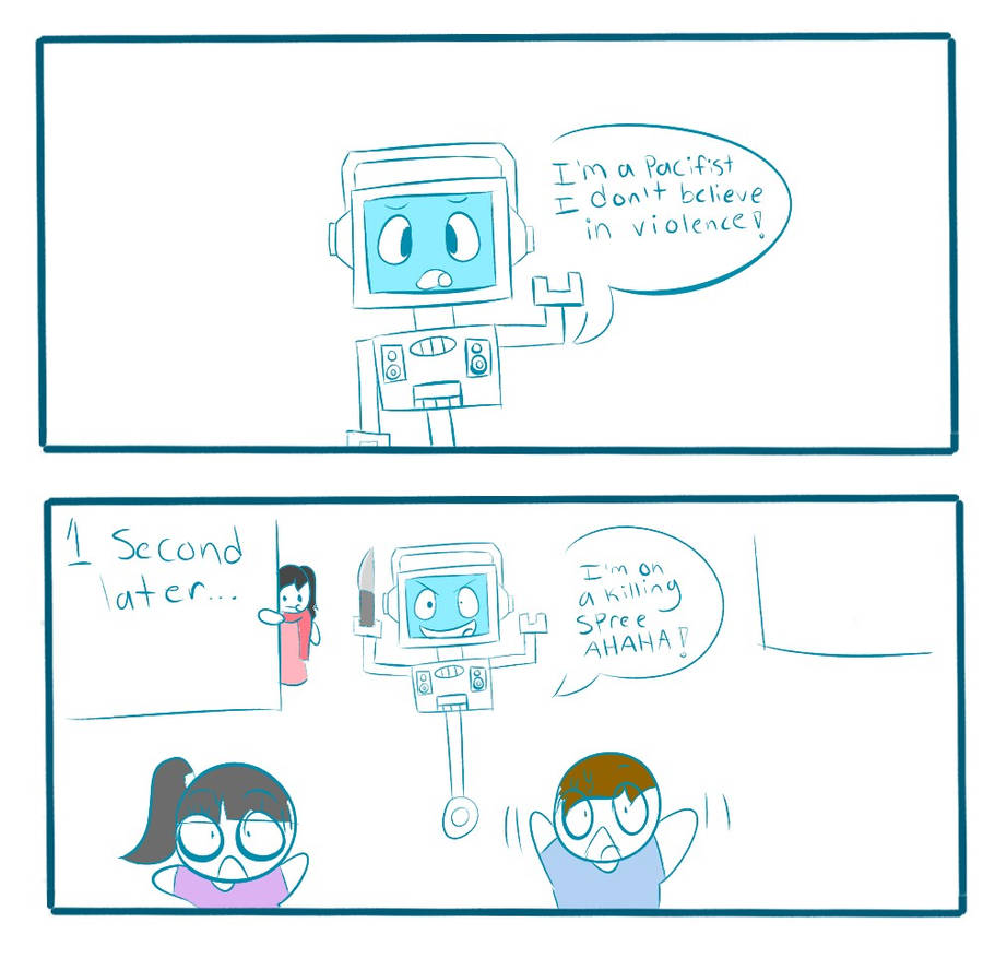 Fandroid's secretly a killer (Comic?) by Imtotallynotcrazy on DeviantArt
