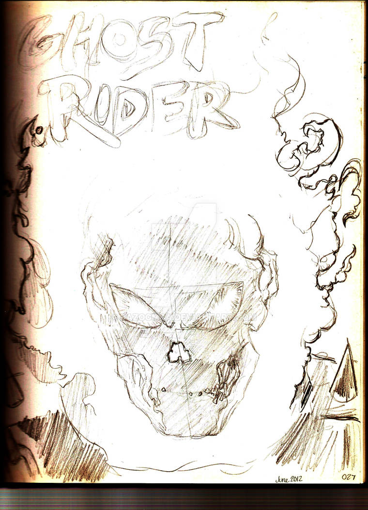 Ghost Rider Schech Ghost Rider Sketch by Bazoomba on DeviantArt