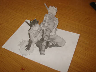 Kakashi 3D drawing