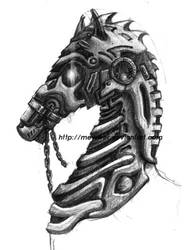 Character Design .cyborg horse