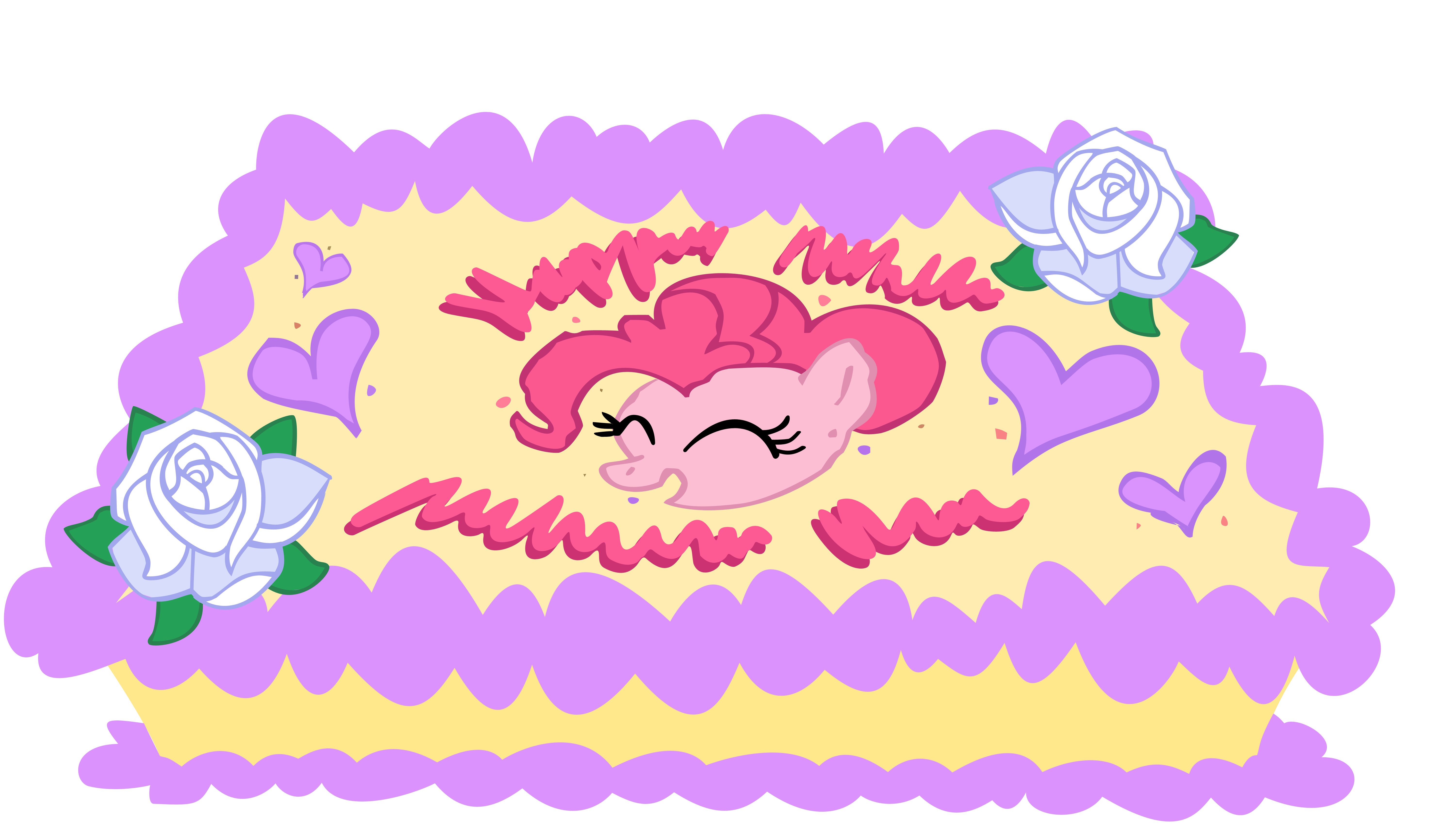 Image of Pinkie Pie's birthday cake from the episode "Party of One"