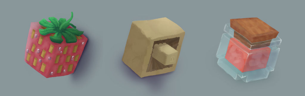 Study #1 Minecrafty / Blocky objects by CocoKiCKZ on DeviantArt
