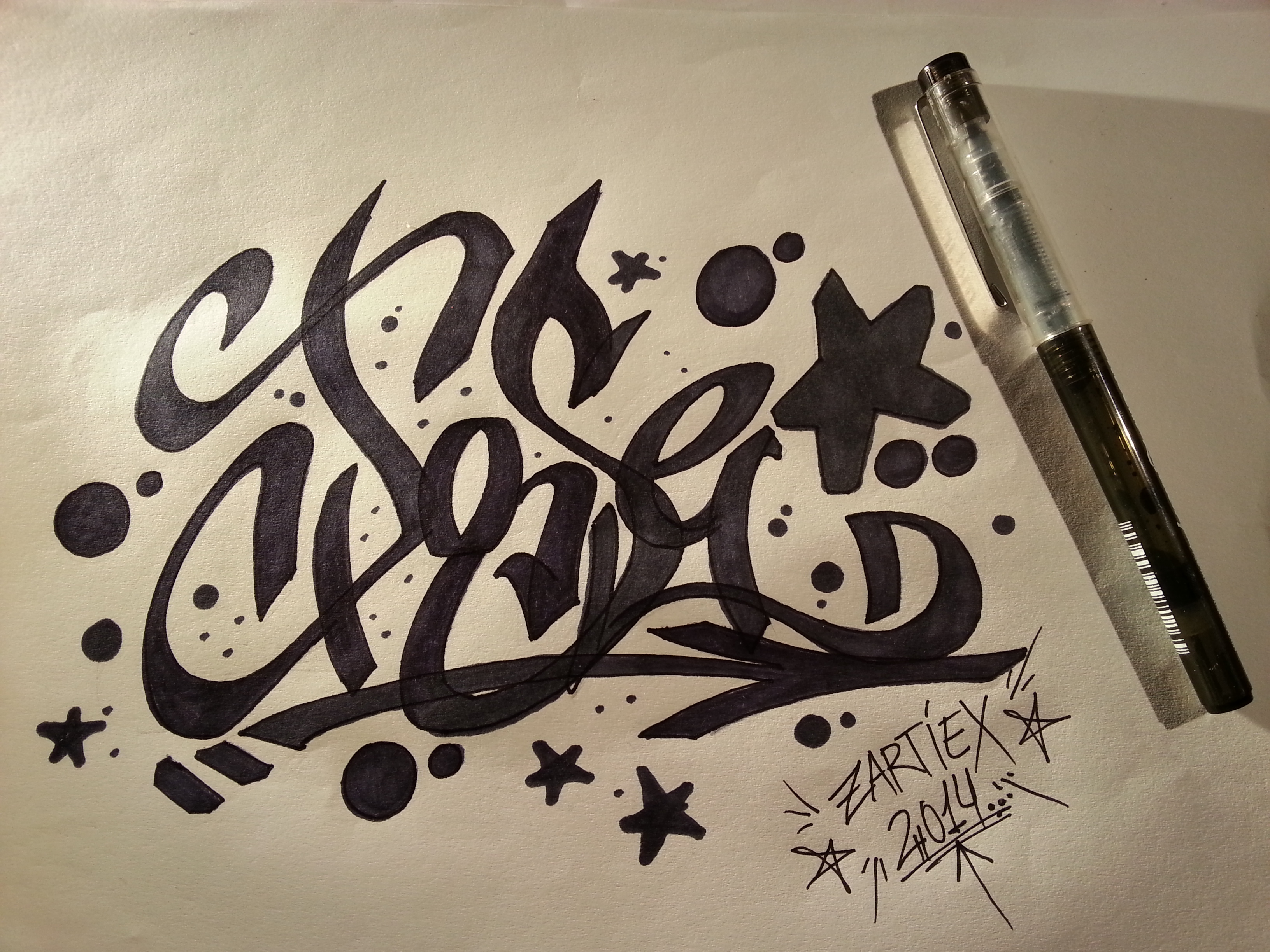Como dibujar letras 3D de graffitis faciles by Zartiex on DeviantArt