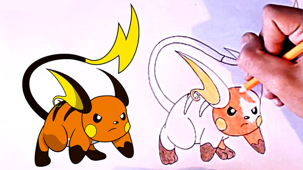 Pokemon Go - How To Draw Raichu Step By Step By Zartiex On Deviantart