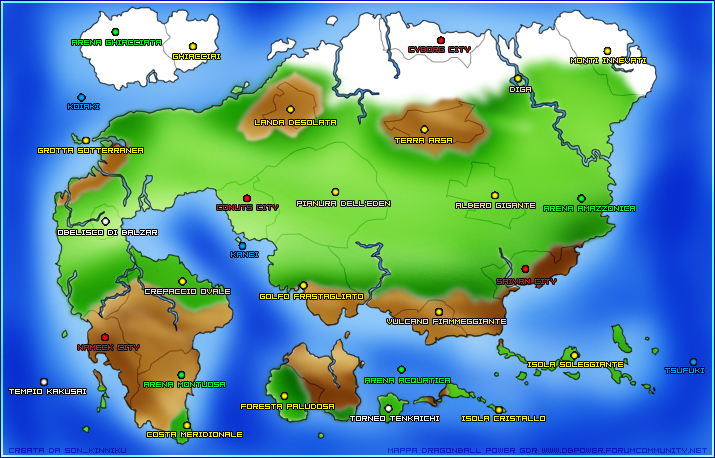 Dragonball Power GDR Map by xSoNx on DeviantArt