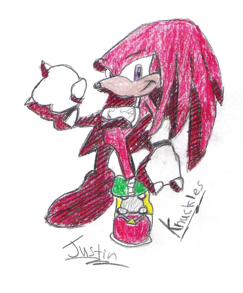 Justin- Knuckles Riders Style by SonicXfan007 on DeviantArt