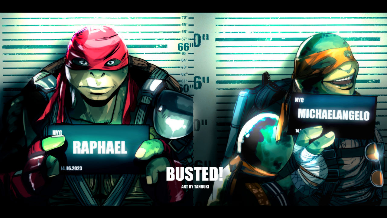 Busted Sunset Duo TMNT Bayverse Fanart by MusicalHeart14 on DeviantArt