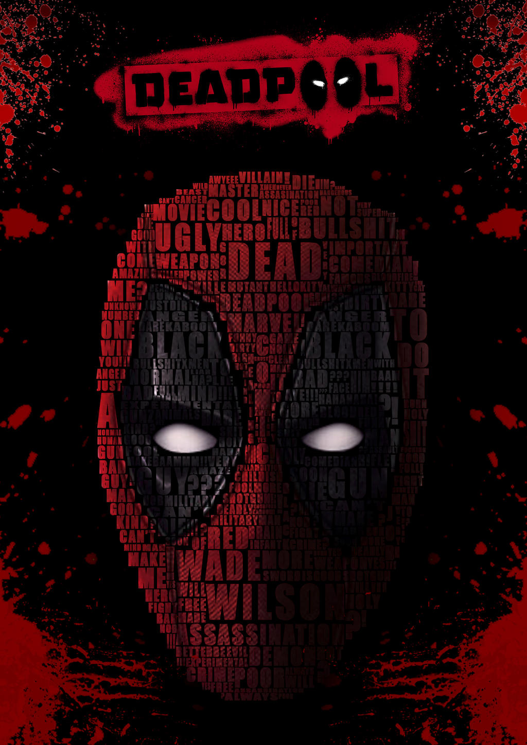 Deadpool Typography Design Deadpool Typography by MXM2k16 on DeviantArt
