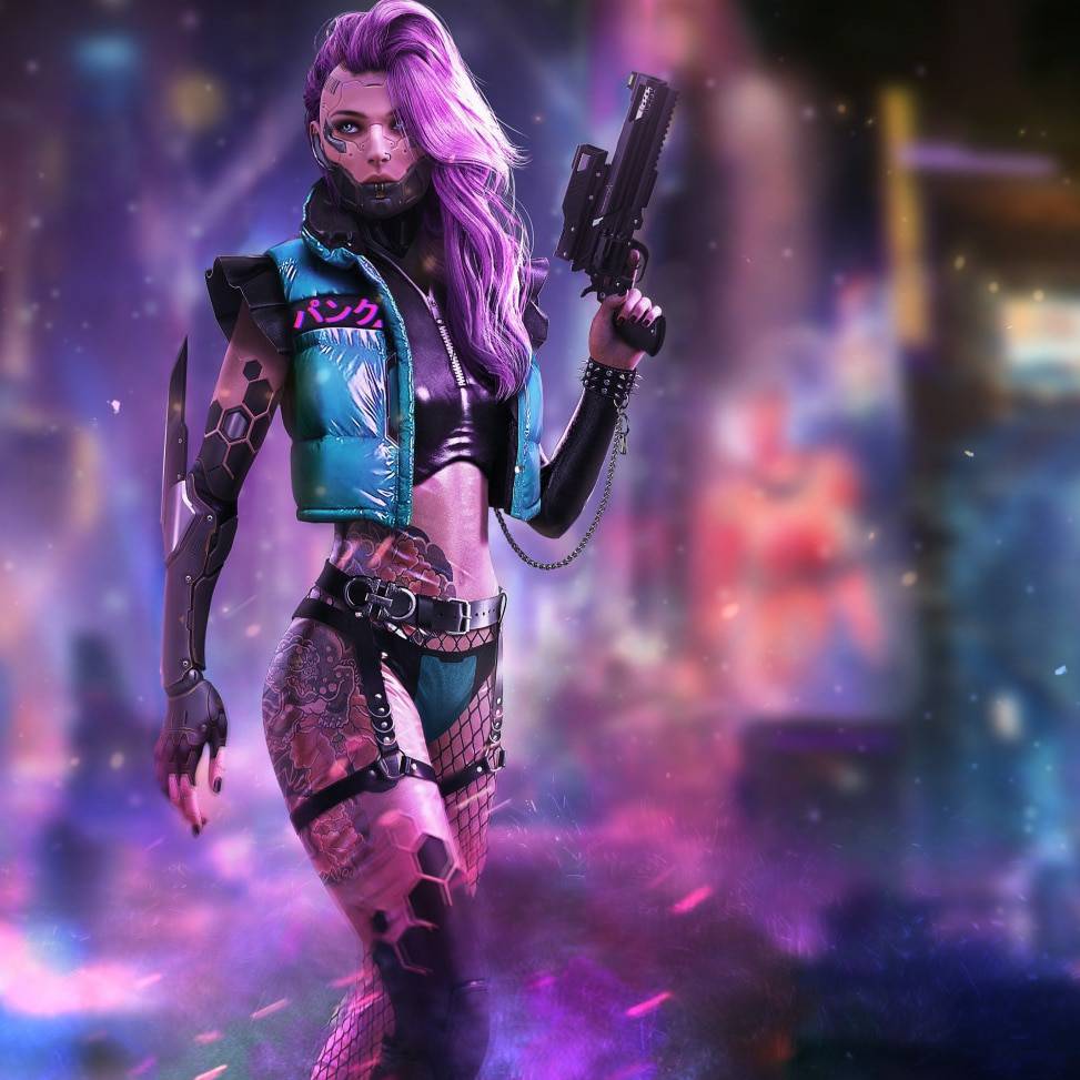 Cyberpunk 2077 girl wallpaper by KgbUmaru on DeviantArt