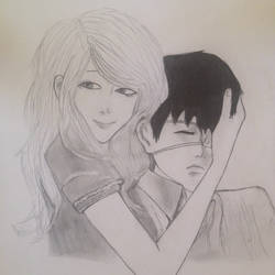 Kaneki Ken and Kamishiro Rize