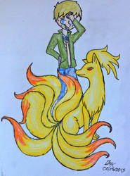 Pokelock - John and Ninetales by BritsNeedTea