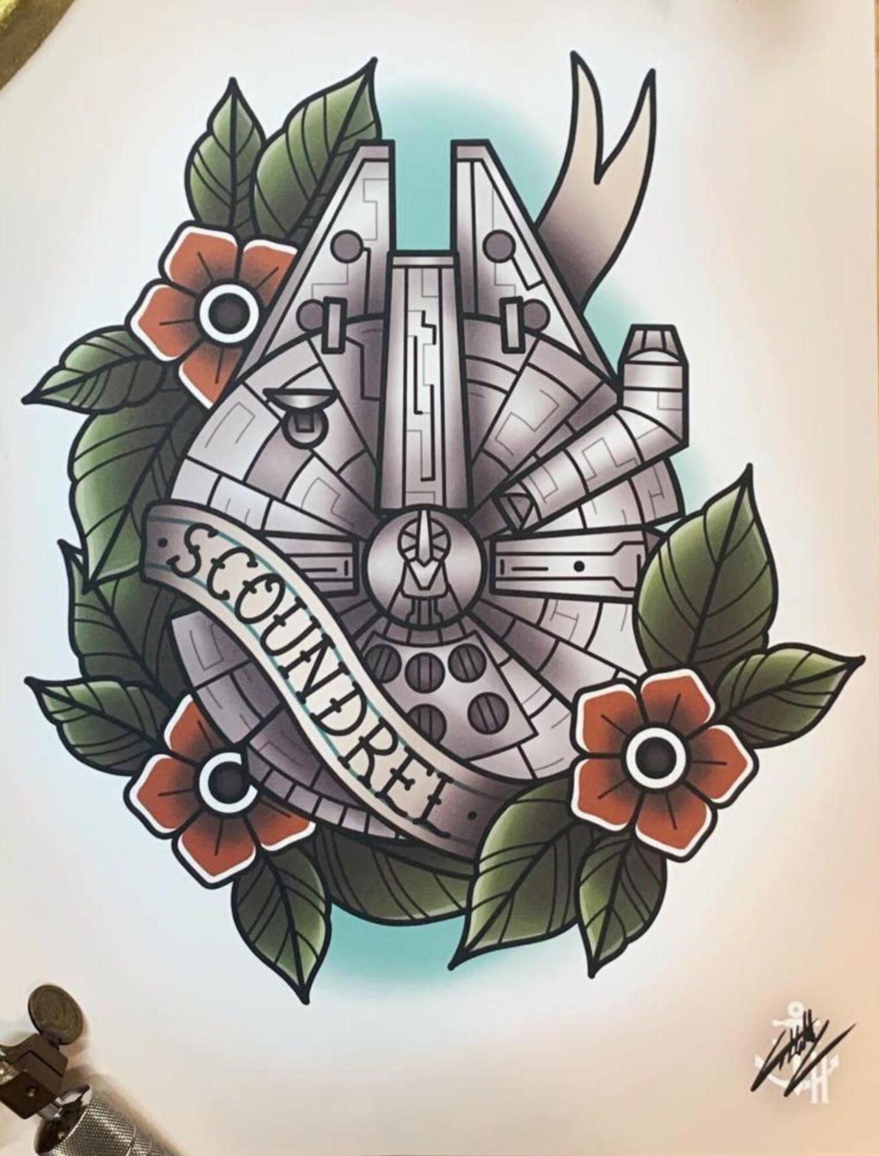 Millennium Falcon Tattoo: A Star Wars Icon