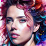 RPG 40 Colorful beautiful woman Scarlett Johansson