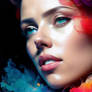 RPG 40 Colorful beautiful woman Scarlett Johansson