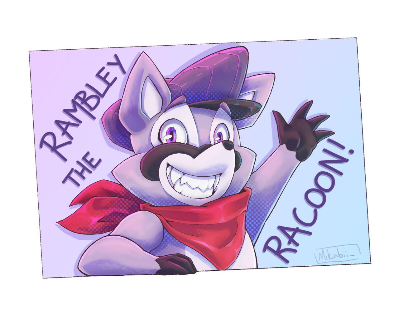 Rambley the Racoon by Mikabiii on DeviantArt