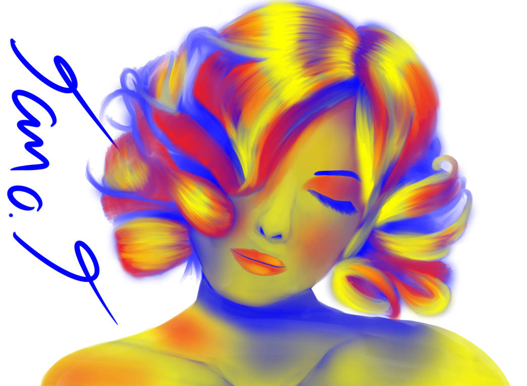 colorful lady by IstaAnime4ever on DeviantArt