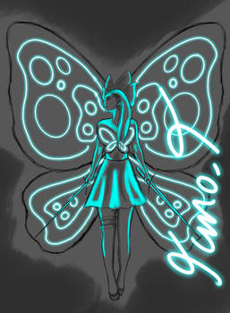 Neon butterfly 