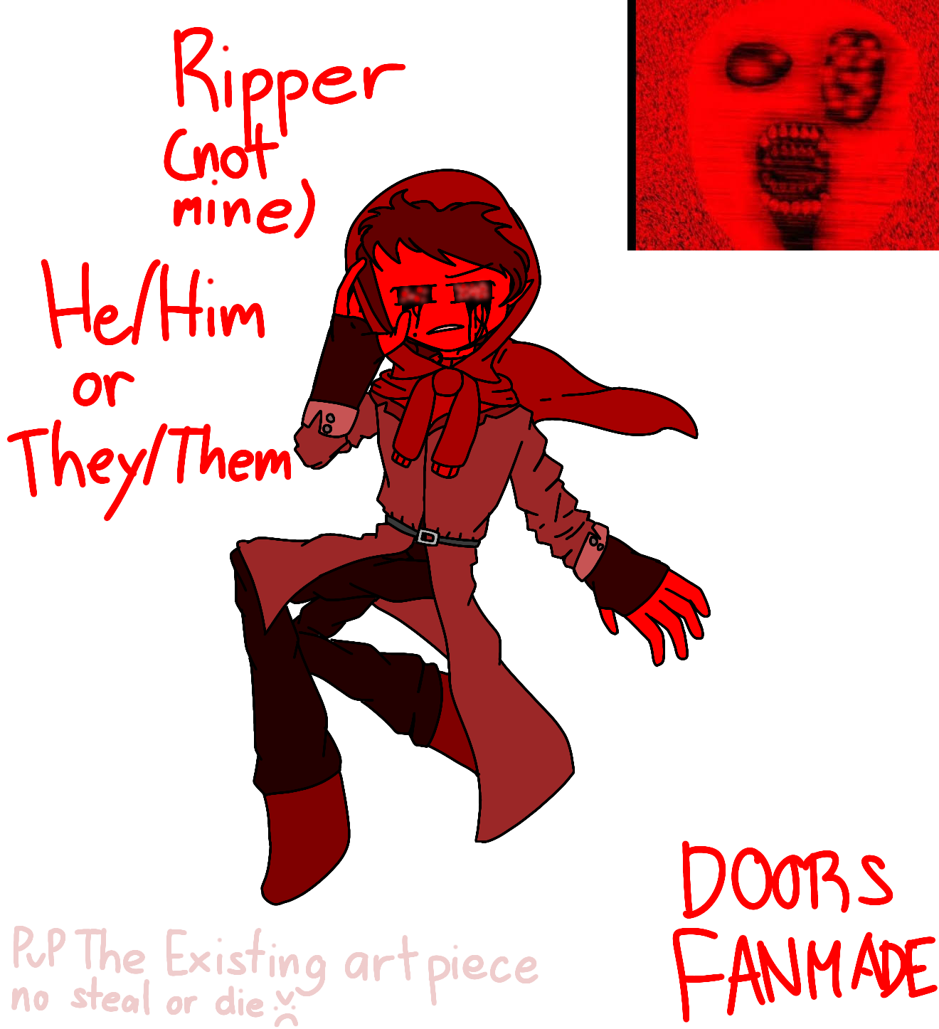 Ripper (DOORS FANMADE ENTITIES) by PvPnotthebestpunster on DeviantArt