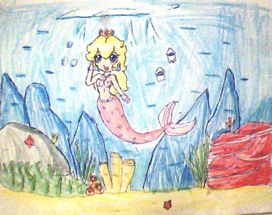 mermaid peach