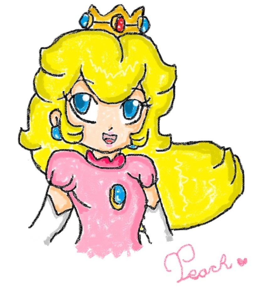 crayons peach