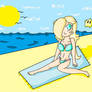 rosalina at the beach