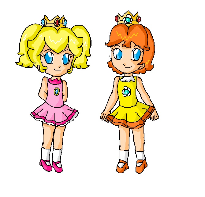 peach and daisy children