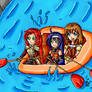 fire emblem girls rafting
