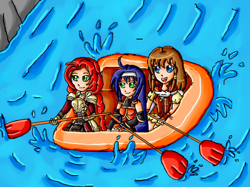 fire emblem girls rafting