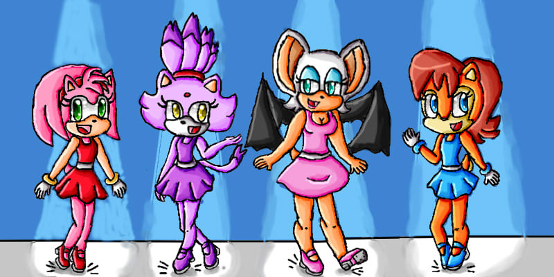 sonic girls tap dancing