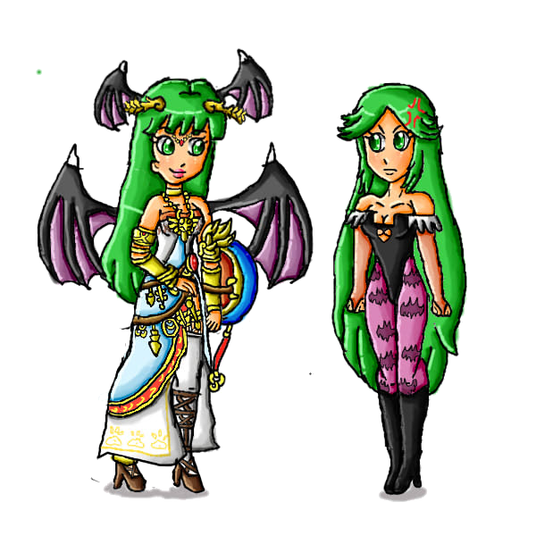 palutena and morrigan switched