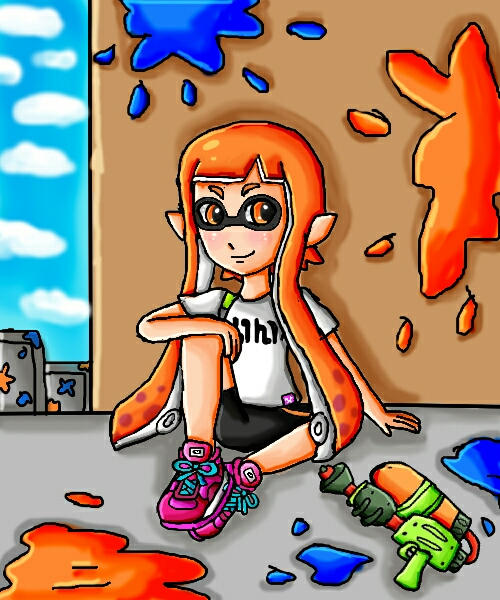 inkling resting by GoddessPrincessLulu on DeviantArt